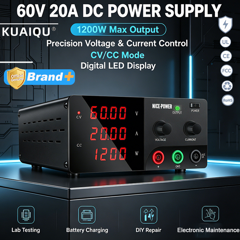NICE-POWER 60V 20A Catu Daya M - High Power 60V 20A Bench Power Supply ulasan dan harga